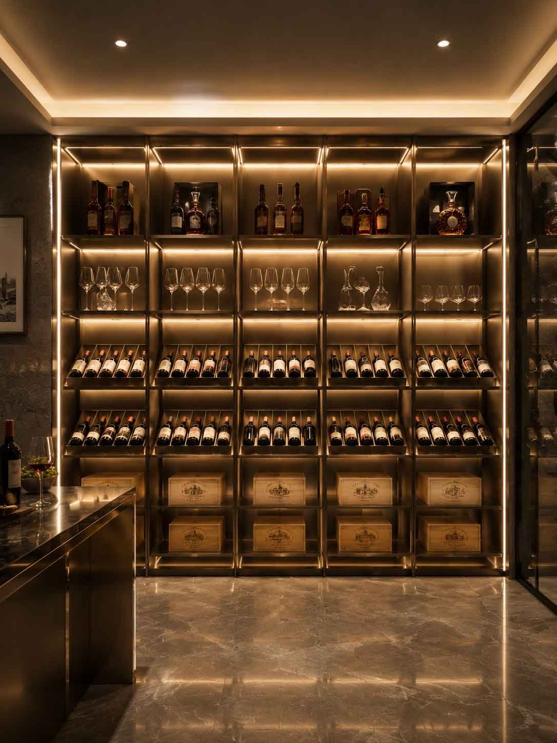 Custom Luxury Wine Display